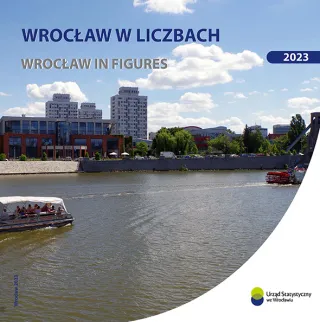 Powiększ obraz: okladka  foldera  "Wrocław  w  liczbach  2023"