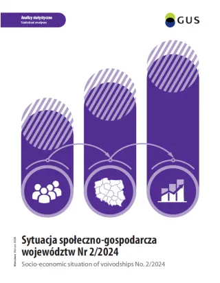 Powiększ obraz: Cover  of  publication  "Socio-economic  situation  of  voivodships  No.  2/2024"