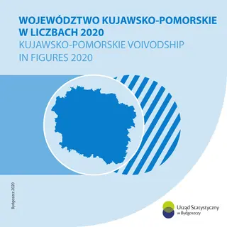 Powiększ obraz: okładka foldera Województwo kujawsko-pomorskie w liczbach 2020