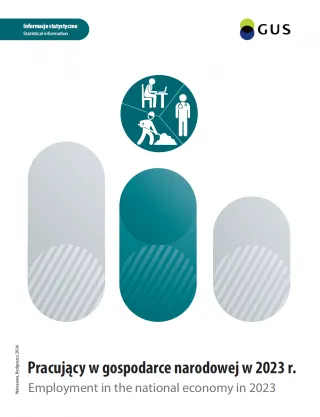 Powiększ obraz: Pracujący  w  gospodarce  narodowej  w  2023  roku.  Okładka