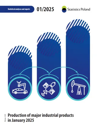 Powiększ obraz: Production  of  major  industrial  products  in  January  2025  Cover