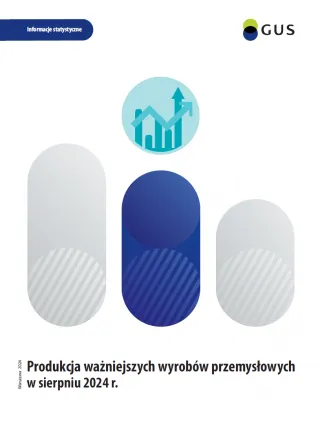 Powiększ obraz: Produkcja  ważniejszych  wyrobów  przemysłowych  w  sierpniu  2024  Okładka