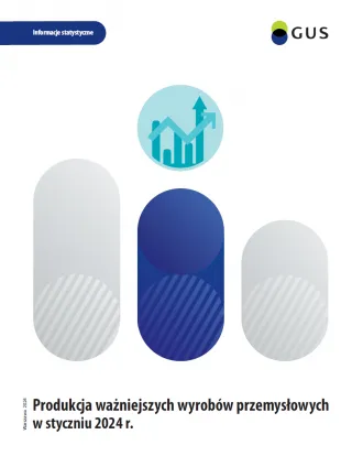 Powiększ obraz: Produkcja  ważniejszych  wyrobów  przemysłowych  w  styczniu  2024  Okładka