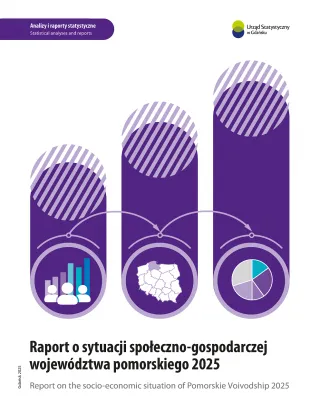 Powiększ obraz: Raport  o  sytuacji  społeczno-gospodarczej  województwa  pomorskiego  2025  -  okładka  Publikacji
