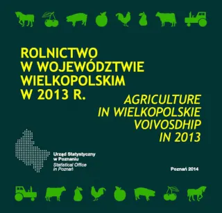 Powiększ obraz: Okładka publikacji Rolnictwo w województwie wielkopolskim w 2013 r.