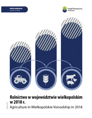 Powiększ obraz: Okładka publikacji Rolnictwo w województwie wielkopolskim w 2018 r.