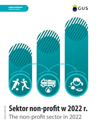 Powiększ obraz: Okładka  publikacji  Sektor  non-profit  w  2022  roku