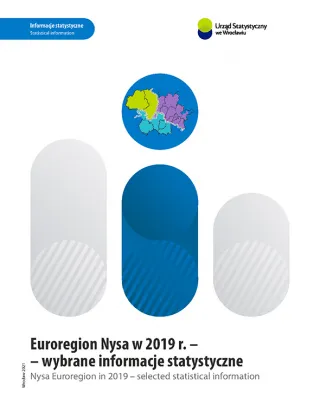 Powiększ obraz: okładka  publikacji  "Euroregion  Nysa  w  2019  r.  –  wybrane  informacje  statystyczne"