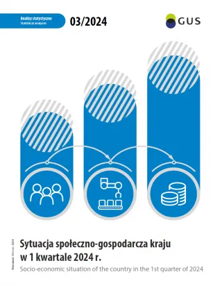 Powiększ obraz: Socio-economic  situation  of  the  country  in  the  1st  quarter  of  2024  Cover