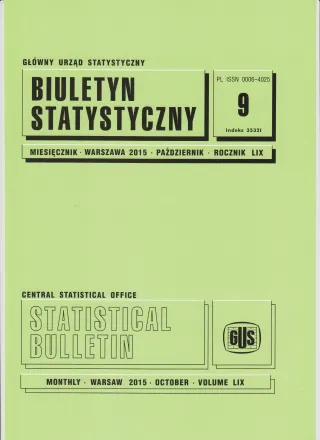 Powiększ obraz: Statistical  Bulletin  No  9/2015  -  cover  publication