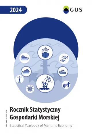 Powiększ obraz: Cover  of  the  publication  Statistical  Yearbook  of  Maritime  Economy  2024