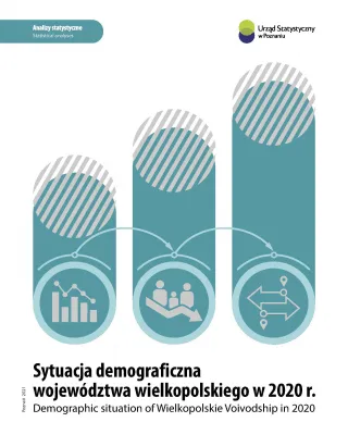 Powiększ obraz: okładka publikacji Sytuacja  demograficzna  województwa  wielkopolskiego  w  2020  r.