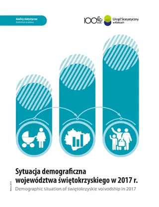 Powiększ obraz: okładka publikacji Sytuacja demograficzna województwa świętokrzyskiego w 2017 r.