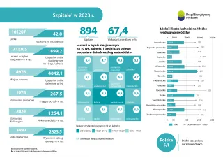 Powiększ obraz: Szpitale  w  2023  r.