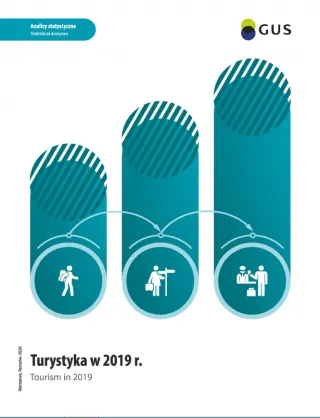 Powiększ obraz: Okładka  publikacji  Turystyka  w  2019  roku