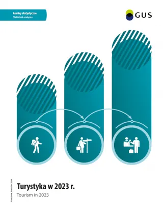 Powiększ obraz: Turystyka  w  2023  roku.  Okładka