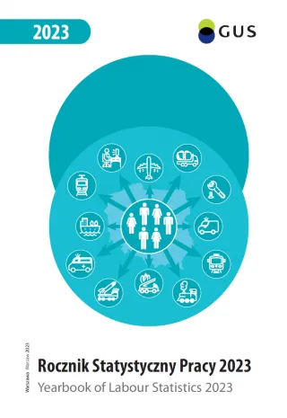 Powiększ obraz: Cover  of  the  publication  Yearbook  of  Labour  Statistics  2023