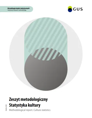Powiększ obraz: Cover of the publication entitled Methodological report. Culture statistics