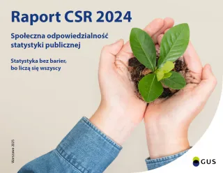 Powiększ obraz: Okładka publikacji Społeczna odpowiedzialność statystyki publicznej. Raport CSR 2024