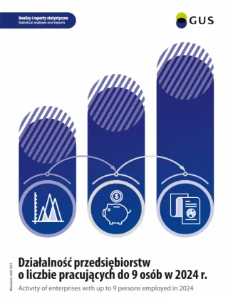 Powiększ obraz: okładka publikacji Działalność przedsiębiorstw o liczbie pracujących do 9 osób w 2024 r.