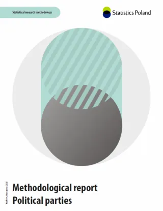 Powiększ obraz: Cover of the publication " Methodological report - Political parties"
