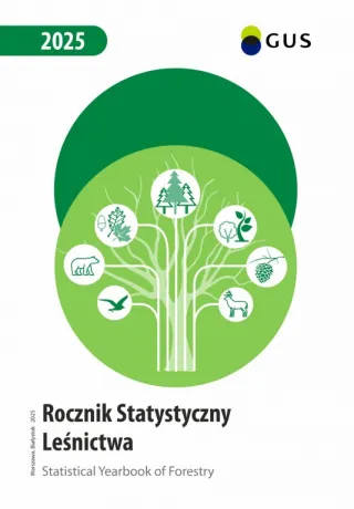 Powiększ obraz: okładka do publikacji "Rocznik Statystyczny Leśnictwa ?2025"