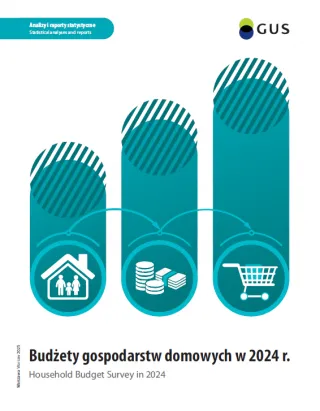 Powiększ obraz: Okładka publikacji Budżety gospodarstw domowych w 2024 r.