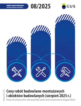Powiększ obraz: Okładka publikacji Ceny robót budowlano-montażowych i obiektów budowlanych (sierpień 2025 r.)