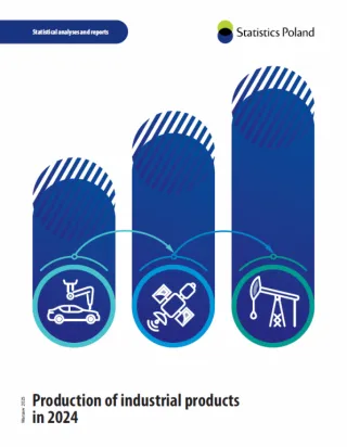Powiększ obraz: Cover of the publication Production of industrial products in 2024