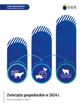 Powiększ obraz: Cover of the publication Farm animals in 2024
