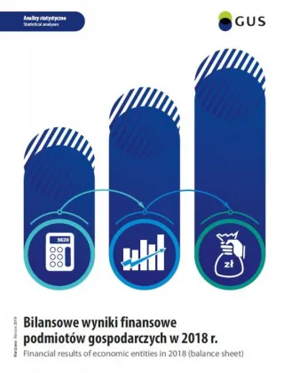 Powiększ obraz: okładka do publikacji Bilansowe wyniki finansowe podmiotów gospodarczych w 2018 roku