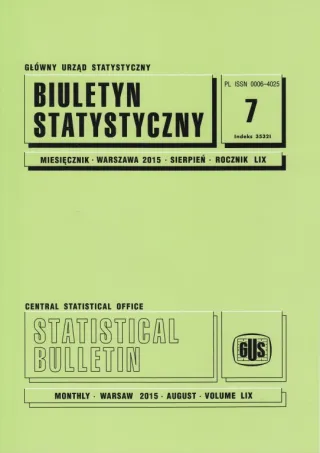 Powiększ obraz: okładka publikacji Biuletyn Statystyczny nr 7/2015