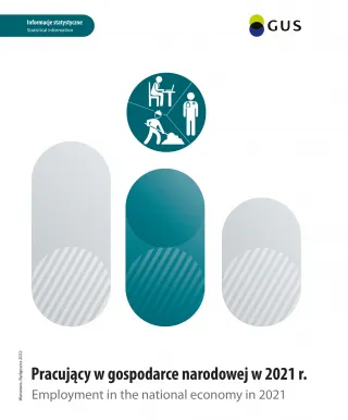 Powiększ obraz: Okładka publikacji Pracujący w gospodarce narodowej w 2021 roku