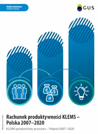 Powiększ obraz: Rachunek produktywności KLEMS - Polska 2007-2020. Okładka publikacji