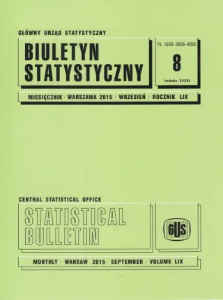 Powiększ obraz: okładka publikacji Biuletyn Statystyczny nr 8/2015