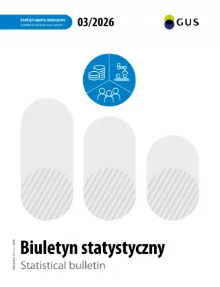 Powiększ obraz: Book cover Statistical bulletin 3/2026