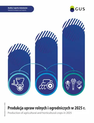 Powiększ obraz: Cover of the publication Production of agricultural and horticultural crops in 2025