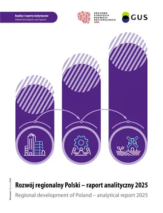 Powiększ obraz: Cover of the publication Regional development of Poland – analytical report 2025
