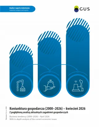Powiększ obraz: okładka publikacji Koniunktura gospodarcza 2000-2026 - kwiecień 2026