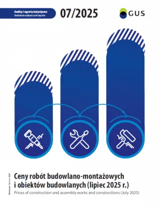 Powiększ obraz: Ceny robót budowlano-montażowych i obiektów budowlanych (lipiec 2025 r.).