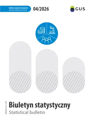 Powiększ obraz: Book cover of Statistical bulletin 4/2026iuletyn statystyczny 4/2026