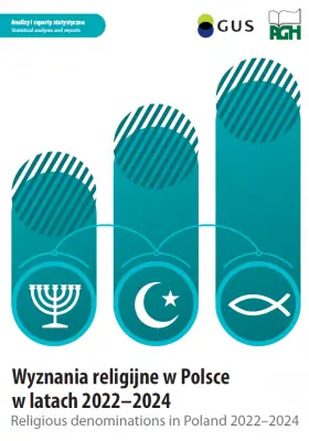 Powiększ obraz: Cover of the publication Religious denominations in Poland 2022-2024