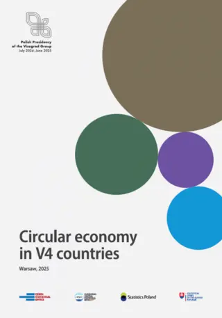 Powiększ obraz: Okładka publikacji pt. Circular economy in V4 countries 