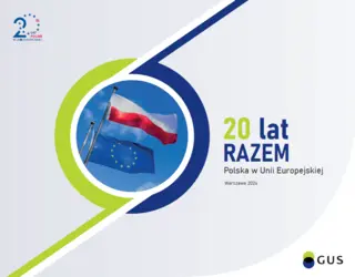 Powiększ obraz: Okładka publikacji 20 lat razem. Polska w Unii Europejskiej