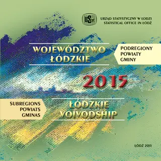 Powiększ obraz: Województwo  Łódzkie  2015  -  podregiony,  powiaty,  gminy