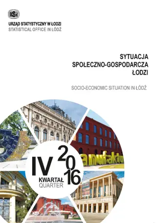 Powiększ obraz: Sytuacja społeczno-gospodarcza Łodzi za cztery kwartały 2016 r.