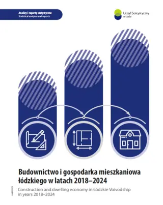 Powiększ obraz: Okładka Budownictwo i gospodarka mieszkaniowa w województwie łódzkim w latach 2018–2024