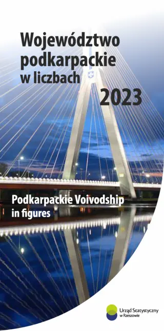 Powiększ obraz: Cover of the publication Podkarpackie Voivodship in figures 2023