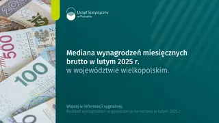 Powiększ obraz: Slider doMediana wynagrodzeń miesięcznych brutto w województwie wielkopolskim w lutym 2025 r.