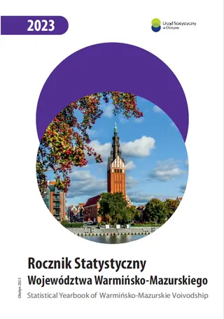 Powiększ obraz: Okładka publikacji pt. Rocznik Statystyczny Województwa Warmińsko-Mazurskiego 2023